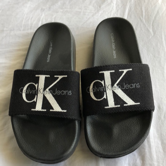 calvin klein pool slides